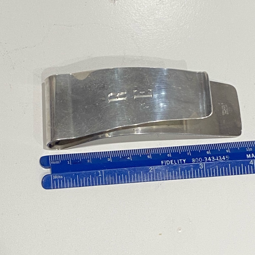 Vintage Tiffany & Co. Makers Big Money Clip “RE” - Picture 2 of 10